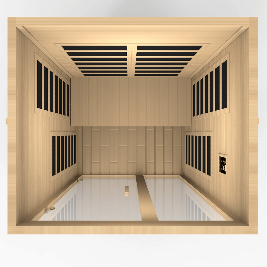 Dynamic Serena Elite 2-person Ultra Low EMF FAR Indoor Infrared Sauna + Red Light Therapy | DYN-6229-01 Elite