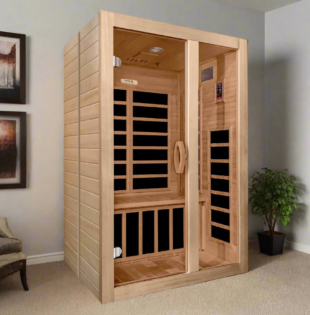 Dynamic Serena Elite 2-person Ultra Low EMF FAR Indoor Infrared Sauna + Red Light Therapy | DYN-6229-01 Elite