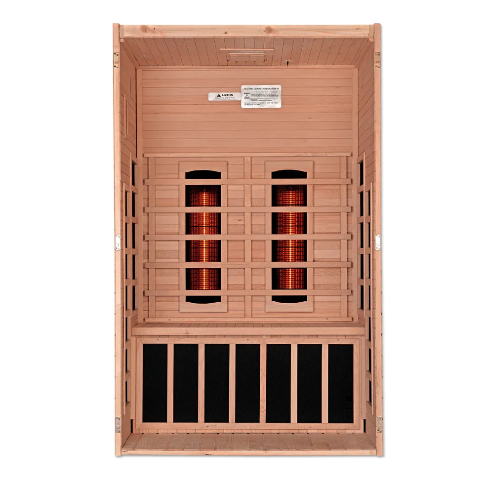 Dynamic Serena 2-person Full Spectrum Near Zero EMF Indoor Infrared Sauna + Red Light Therapy | DYN-6229-03 FS