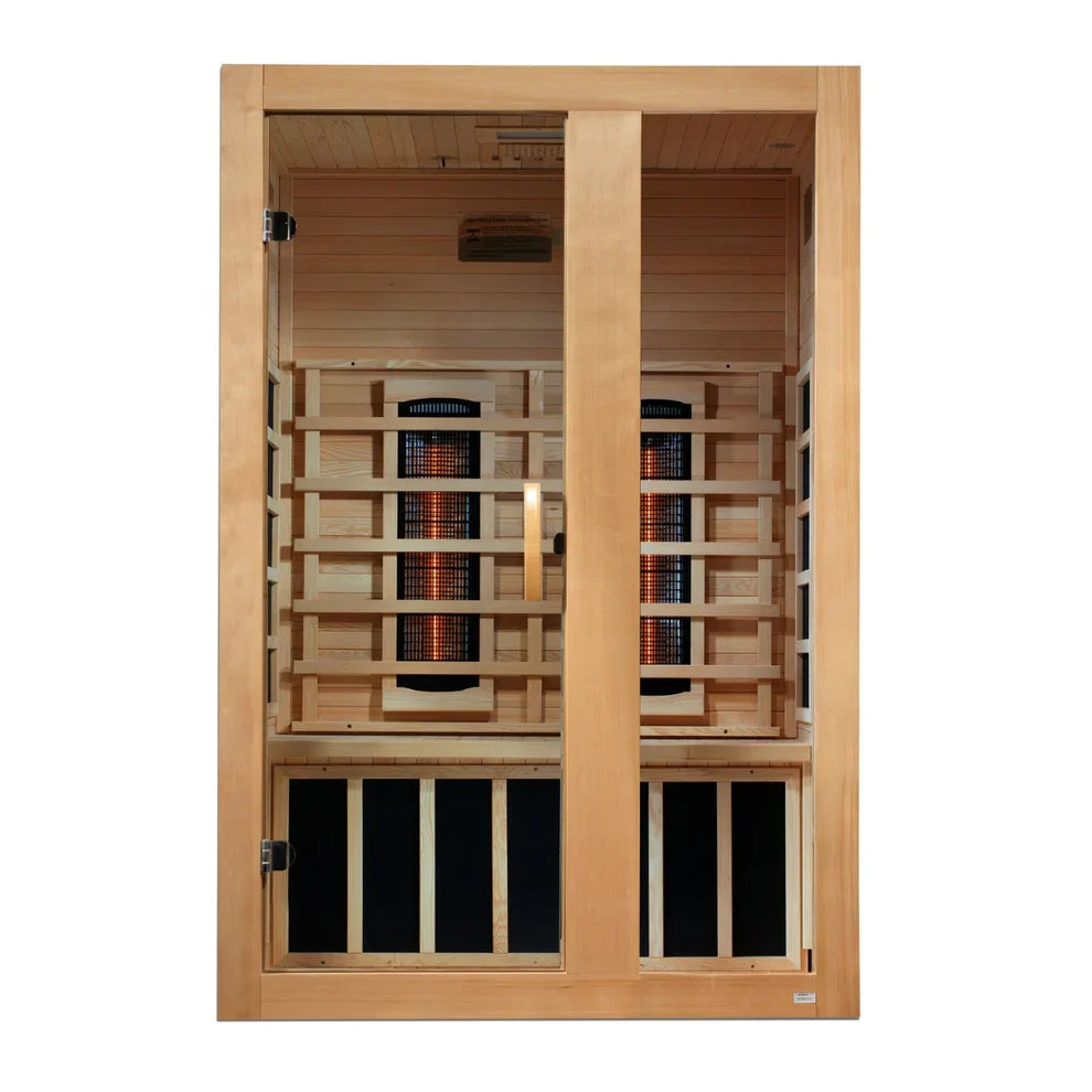 Dynamic Serena 2-person Full Spectrum Near Zero EMF Indoor Infrared Sauna + Red Light Therapy | DYN-6229-03 FS