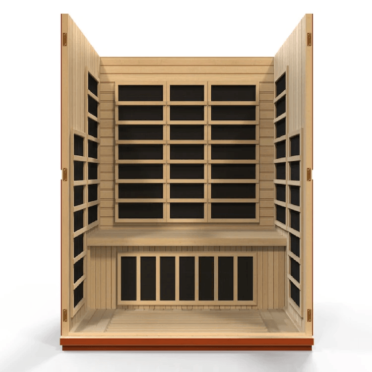 Dynamic Bellagio 3-person Low EMF FAR Indoor Infrared Sauna + Red Light Therapy | DYN-6306-02