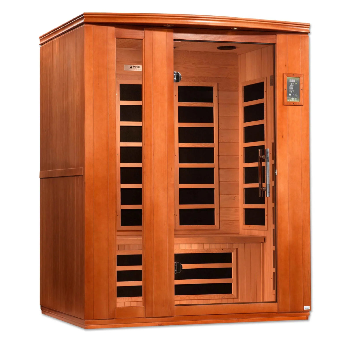 Dynamic Lugano 3-person Low EMF FAR Indoor Infrared Sauna + Red Light Therapy | DYN-6336-02