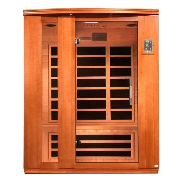 Dynamic Lugano 3-person Ultra Low EMF FAR Indoor Infrared Sauna + Red Light Therapy | DYN-6336-02 Elite