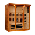 Dynamic Vila Grande 4-Person Near Zero EMF Full Spectrum Indoor Infrared Sauna + Red Light Therapy | DYN-6415-03 FS
