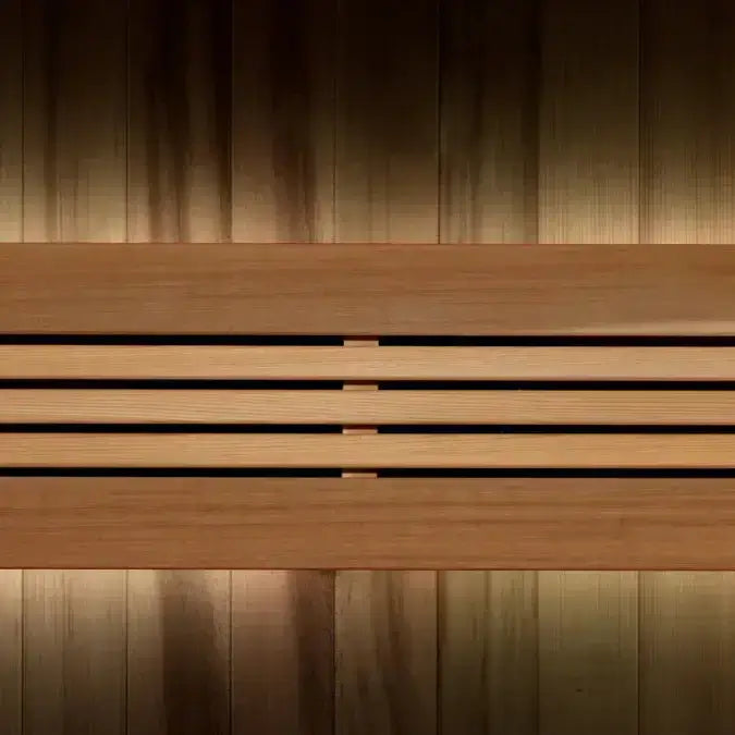 Golden Designs Copenhagen 3-Person Indoor Sauna & Harvia Traditional Electric Heater Kit | GDI-7389-02