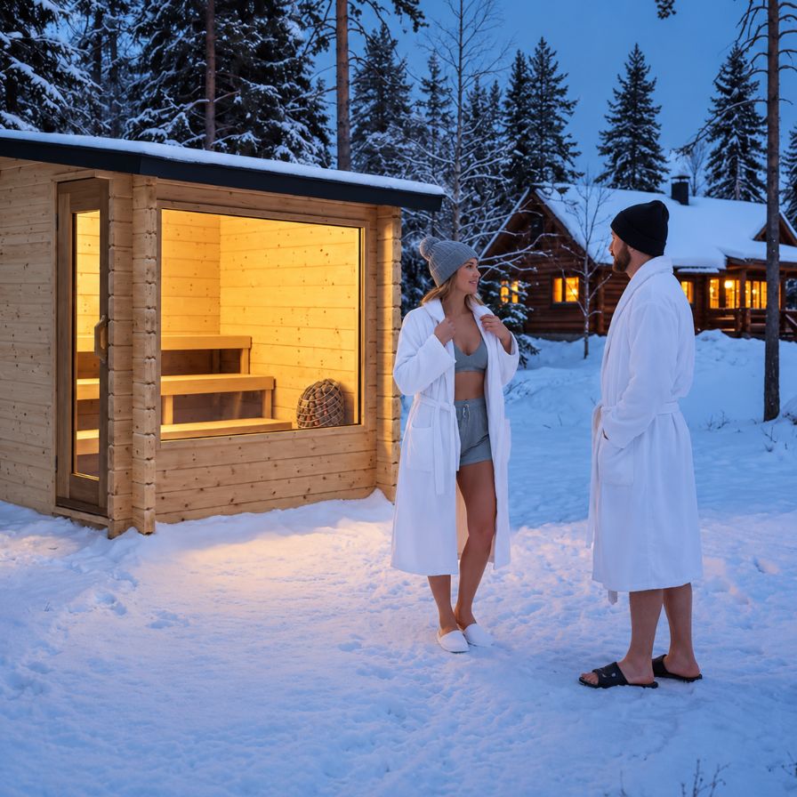 Dundalk Leisurecraft Canadian Timber 4-6 Person Avalon Outdoor Traditional Sauna With 3-Tier Benches | 610000