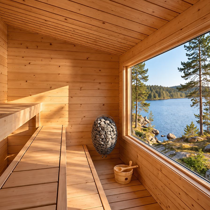 Dundalk Leisurecraft Canadian Timber 4-6 Person Avalon Outdoor Traditional Sauna With 3-Tier Benches | 610000