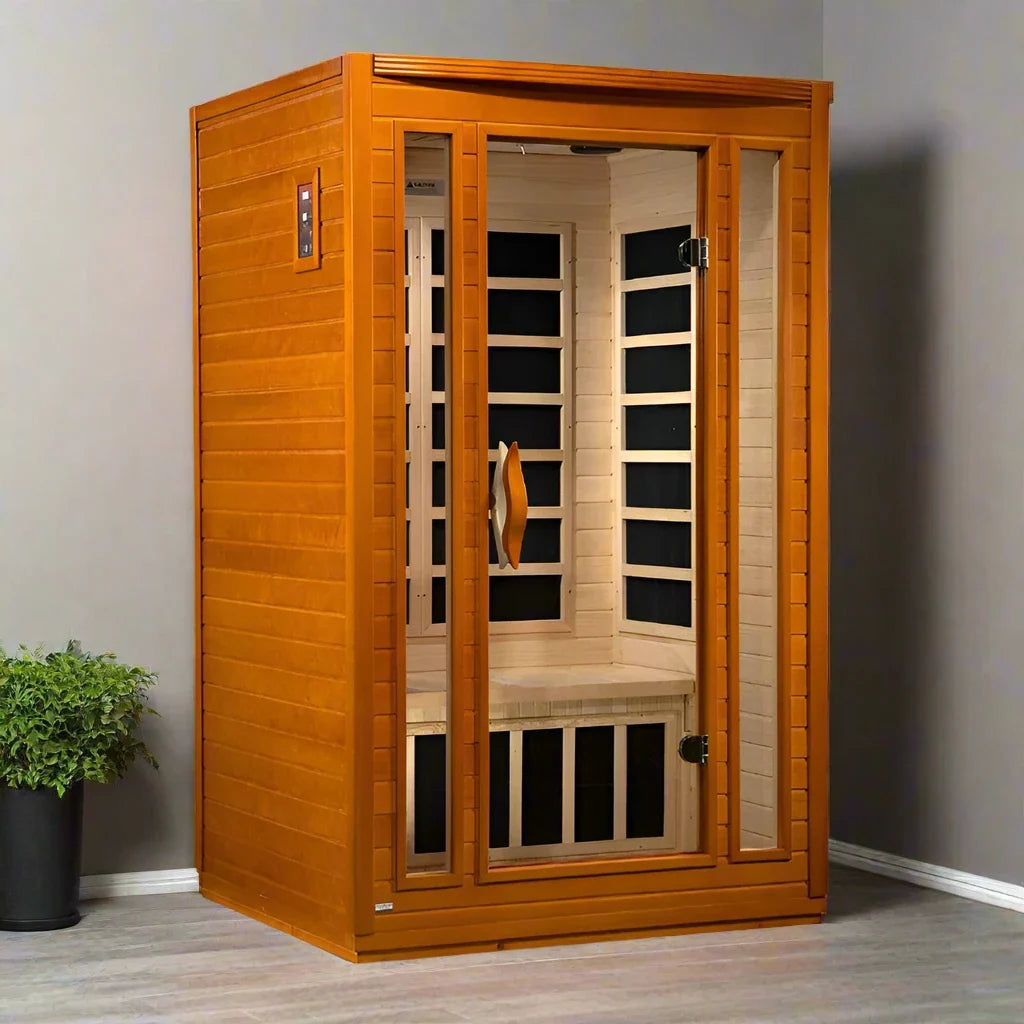 Dynamic San Marino Elite 2-person Ultra Low EMF FAR Indoor Infrared Sauna + Red Light Therapy | DYN-6206-01 Elite