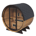 Finnmark 4-Person Hybrid Outdoor Infrared & Traditional Cedar Barrel Sauna | FD-6