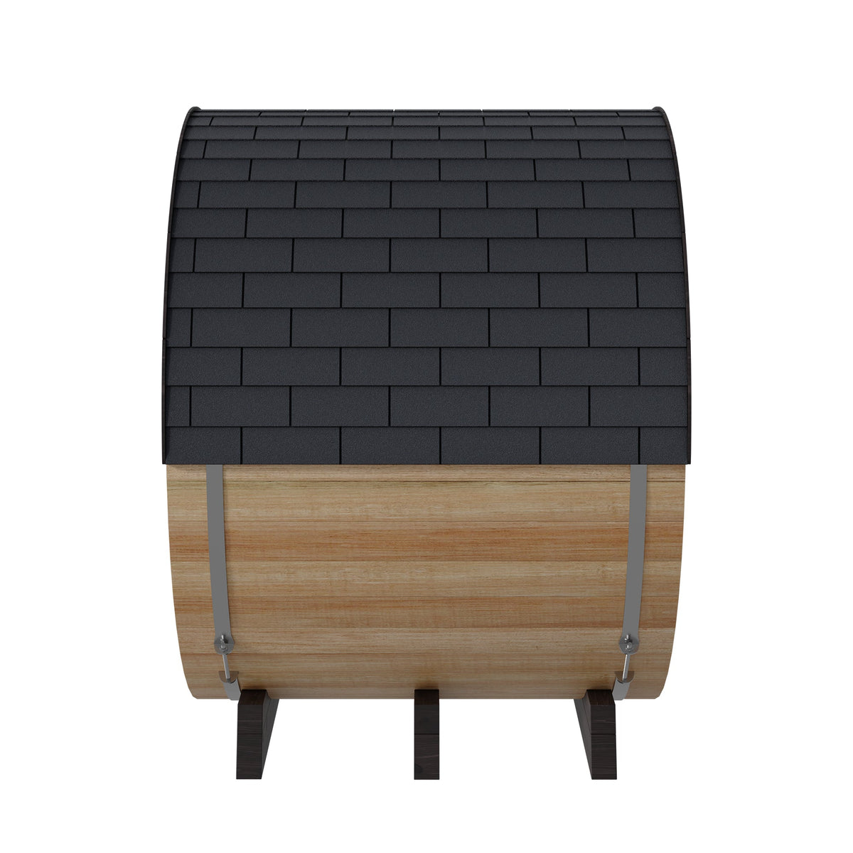 Finnmark 4-Person Hybrid Outdoor Infrared & Traditional Thermo-Aspen Barrel Sauna | FD-7