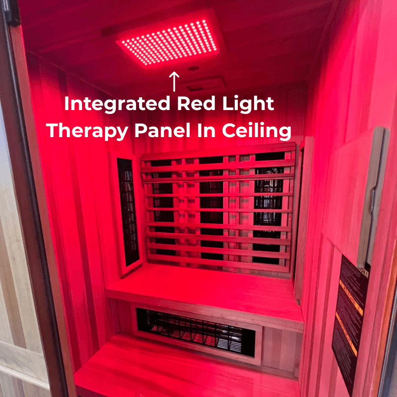 Finnmark FD-4 Trinity 2-Person Hybrid Indoor Infrared & Traditional Steam Sauna + Red Light Therapy | FD-KN004