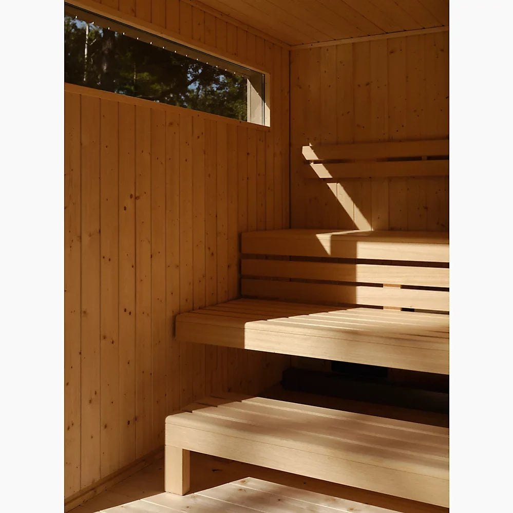 Kohler C2 Outdoor Sauna Kit – Weathered Grey Spruce | Up to 6 Persons