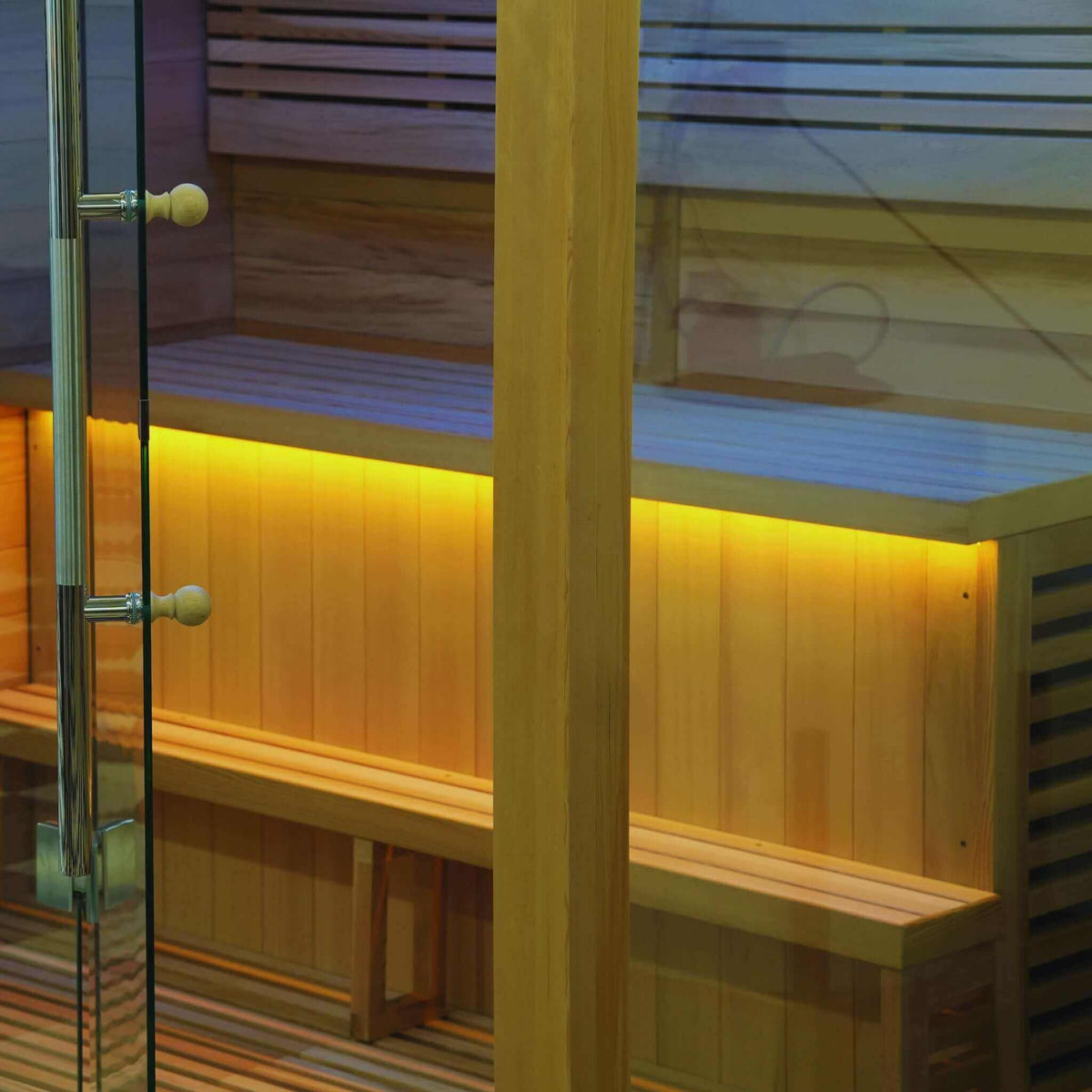 Golden Designs Kuusamo 6-Person Indoor Traditional Sauna Kit + Red Light Therapy | GDI-7206-01