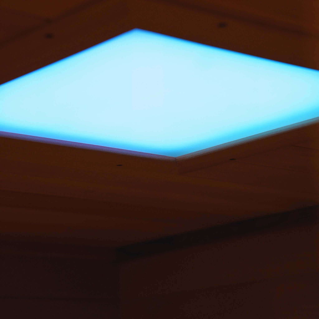 Golden Designs Kuusamo 6-Person Indoor Traditional Sauna Kit + Red Light Therapy | GDI-7206-01
