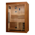 Golden Designs Sundsvall 2-Person Indoor Sauna & Harvia Traditional Electric Heater Kit | GDI-7289-02