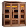 Golden Designs 6-Person Full Spectrum Near Zero EMF Indoor Infrared Sauna + Red Light Therapy | GDI-8260-01
