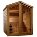 Golden Designs Kaarina 6-Person Red Cedar Outdoor Sauna & Harvia Traditional Electric Heater Kit | GDI-8506-02
