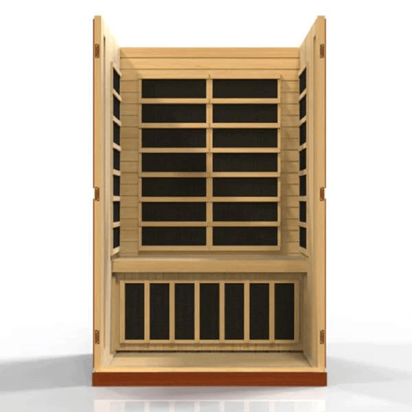 Dynamic Vittoria 2-person Low EMF FAR Indoor Infrared Sauna + Red Light Therapy | DYN-6220-01