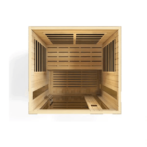 Dynamic Vittoria 2-person Low EMF FAR Indoor Infrared Sauna + Red Light Therapy | DYN-6220-01