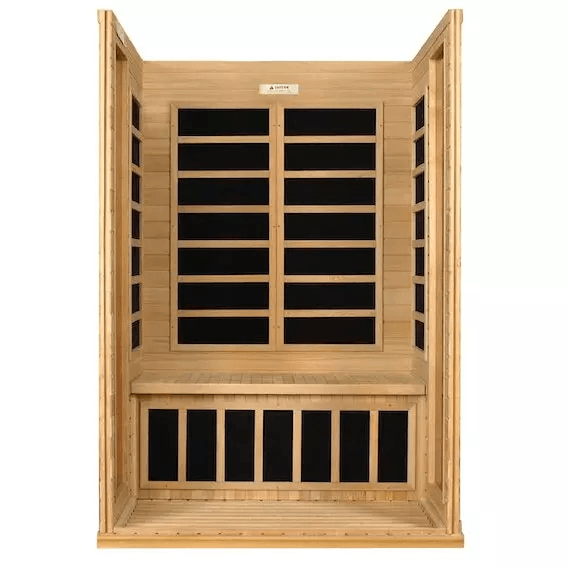 Dynamic Versailles 2-person Low EMF FAR Indoor Infrared Sauna + Red Light Therapy | DYN-6202-03