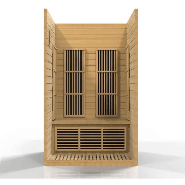 Maxxus Seattle 2-Person Near Zero EMF FAR Indoor Infrared Sauna + Red Light Therapy | MX-J206-01-ZF