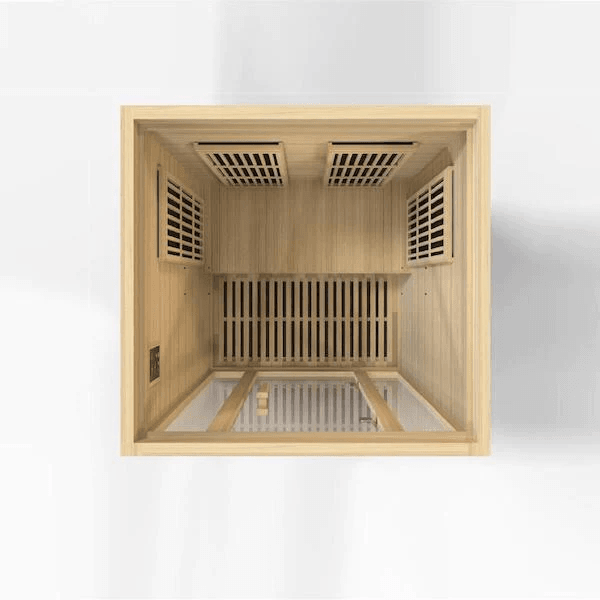 Maxxus Seattle 2-Person Low EMF FAR Indoor Infrared Sauna + Red Light Therapy | MX-J206-01