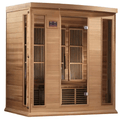 Maxxus 4-Person Low EMF FAR Indoor Infrared Sauna + Red Light Therapy | MX-K406-01-CED