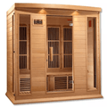 Maxxus 4-Person Low EMF FAR Indoor Infrared Sauna + Red Light Therapy | MX-K406-01