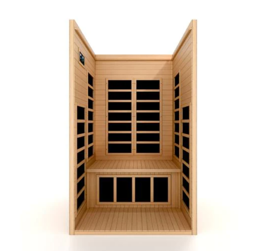 Dynamic Gracia 1-2-person Ultra Low EMF FAR Indoor Infrared Sauna + Red Light Therapy | DYN-6119-01 Elite