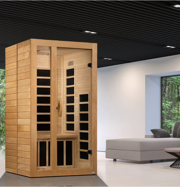 Dynamic Gracia 1-2-person Ultra Low EMF FAR Indoor Infrared Sauna + Red Light Therapy | DYN-6119-01 Elite