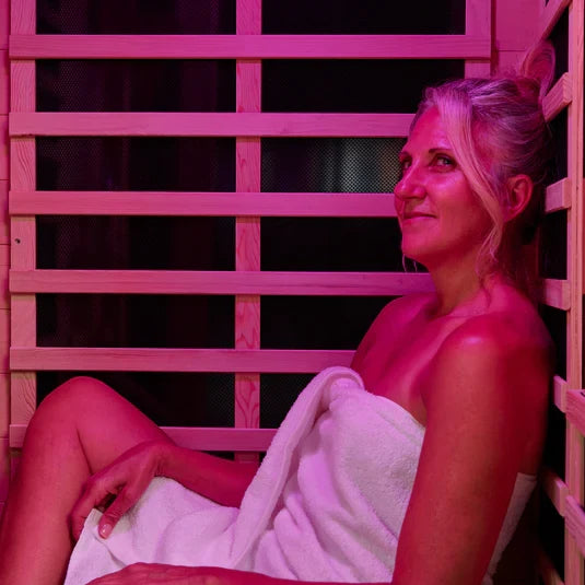 Lifepro RejuvaCure™ 1-2 Person Low EMF Far Infrared Sauna with Red Light Therapy