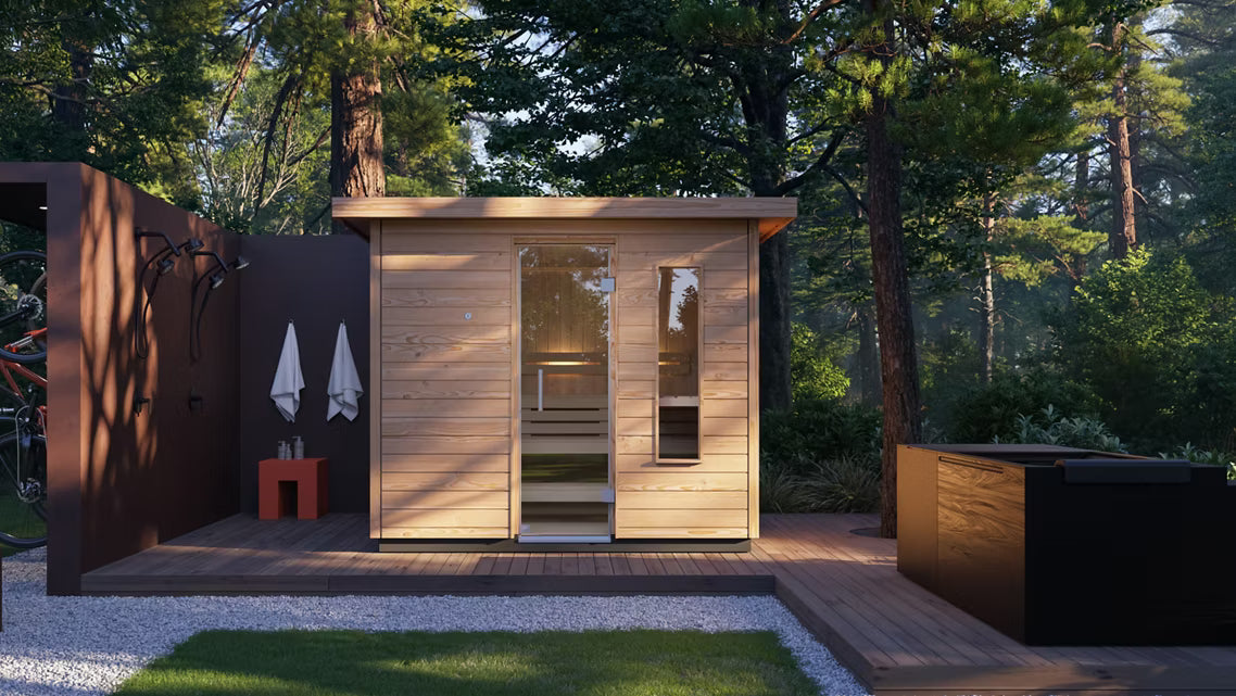Kohler C2 Outdoor Traditional Sauna Kit – Douglas Fir | Up to 6 Persons