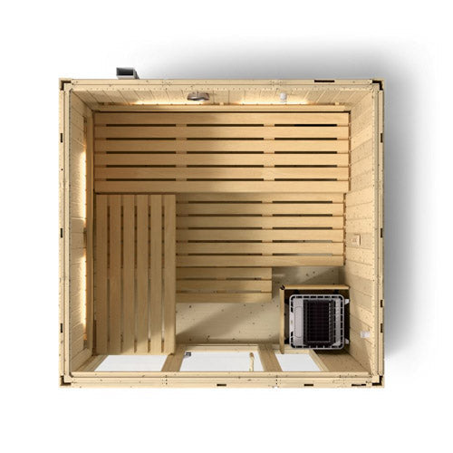 Kohler C1 2–5 Person Indoor Traditional Sauna – Scandinavian Spruce