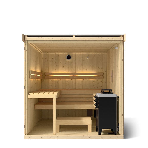Kohler C1 2–5 Person Indoor Traditional Sauna – Scandinavian Spruce