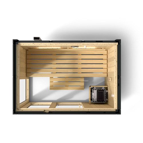Kohler C1 2-5 Person Indoor Traditional Sauna Kit – Graphite Grey Spruce