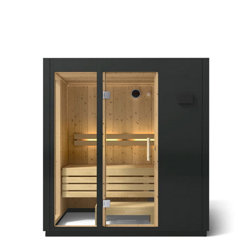 Kohler C1 2-5 Person Indoor Traditional Sauna Kit – Graphite Grey Spruce