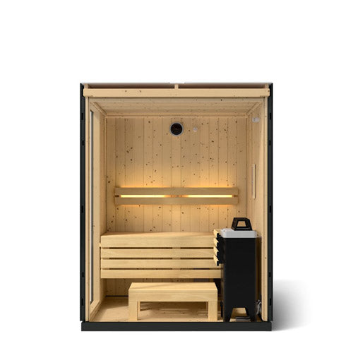 Kohler C1 2-5 Person Indoor Traditional Sauna Kit – Graphite Grey Spruce