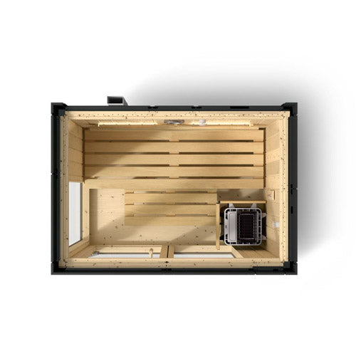 Kohler C1 2-5 Person Indoor Traditional Sauna Kit – Graphite Grey Spruce