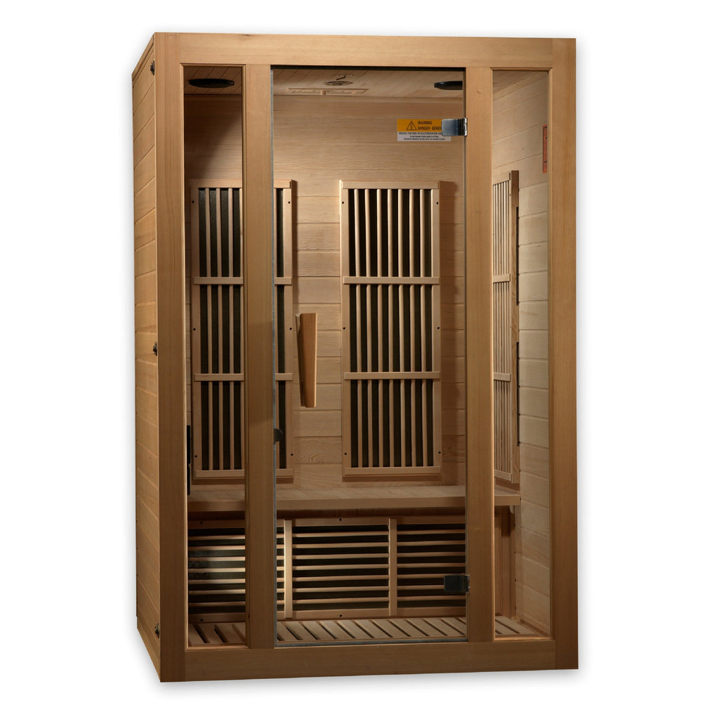 Maxxus Seattle 2-Person Low EMF FAR Indoor Infrared Sauna + Red Light Therapy | MX-J206-01