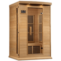 Maxxus 2-Person Near Zero EMF FAR Indoor Infrared Sauna + Red Light Therapy | MX-K206-01-ZF