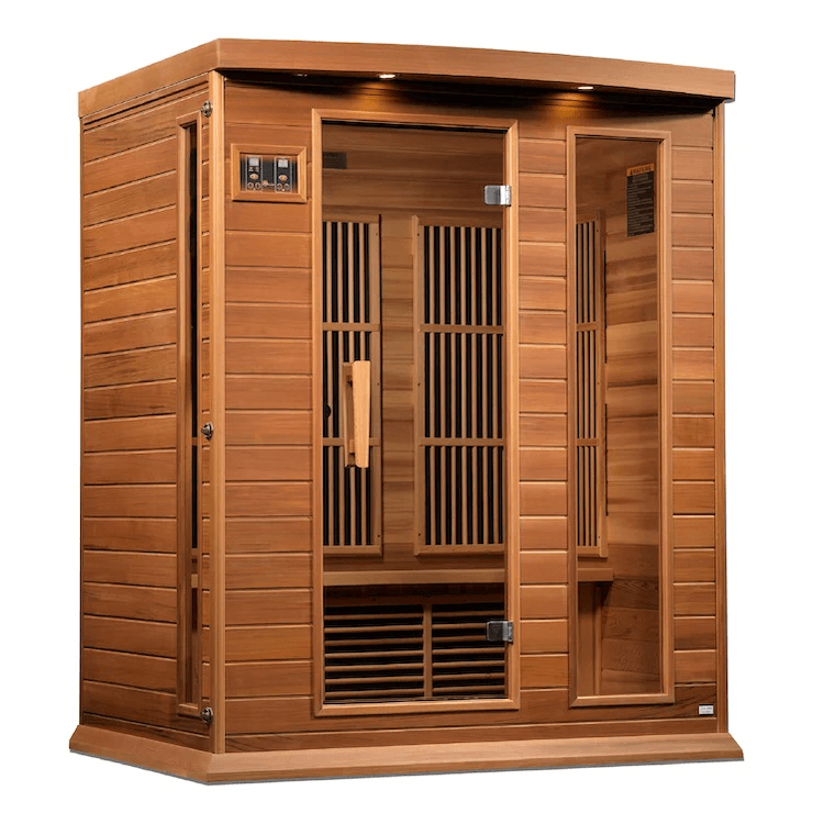 Maxxus 3-Person Near Zero EMF FAR Indoor Infrared Sauna + Red Light Therapy | MX-K306-01-ZF CED
