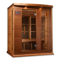 Maxxus 3-Person Low EMF FAR Indoor Infrared Sauna + Red Light Therapy | MX-K306-01-CED