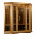 Maxxus 3-Person Corner Low EMF FAR Indoor Infrared Sauna + Red Light Therapy | MX-K356-01-CED