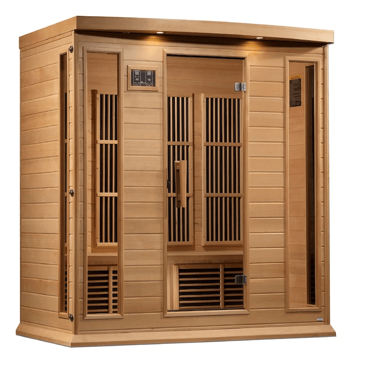 Maxxus 4-Person Near Zero EMF FAR Indoor Infrared Sauna + Red Light Therapy | MX-K406-01-ZF