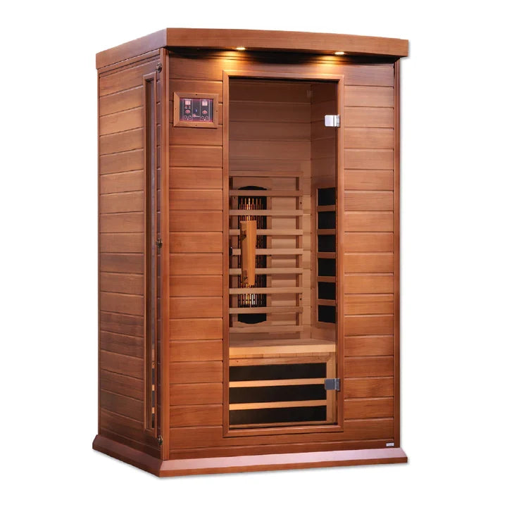 Maxxus 2-Person Near Zero EMF Full Spectrum Indoor Infrared Sauna + Red Light Therapy | MX-M206-01-FS CED