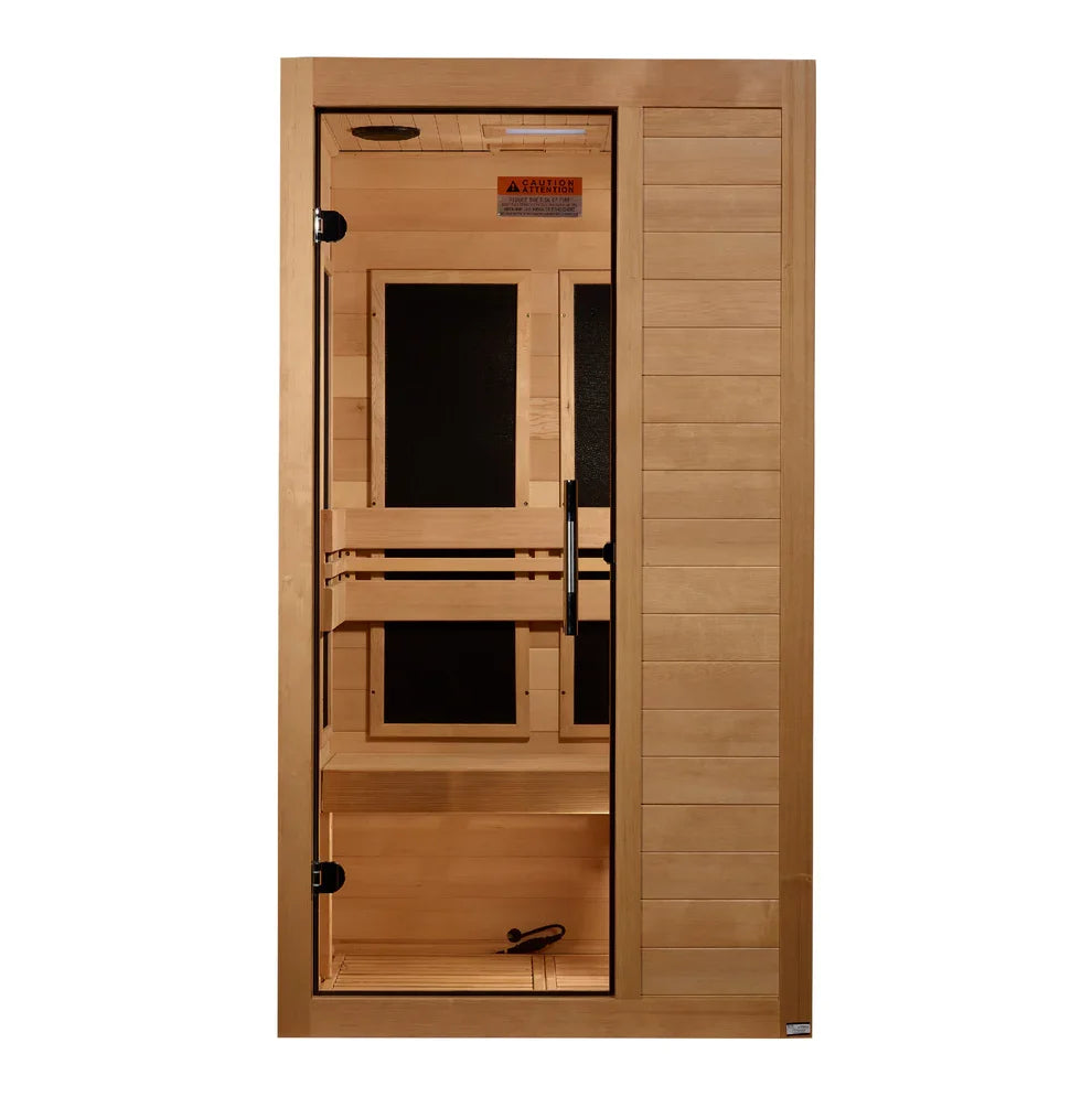 Dynamic Veneto 1-2-person Low EMF FAR Indoor Infrared Sauna + Red Light Therapy | DYN-6115-05