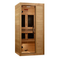 Maxxus S-Line 1-Person Low EMF FAR Indoor Infrared Sauna + Red Light Therapy | MX-S106-01