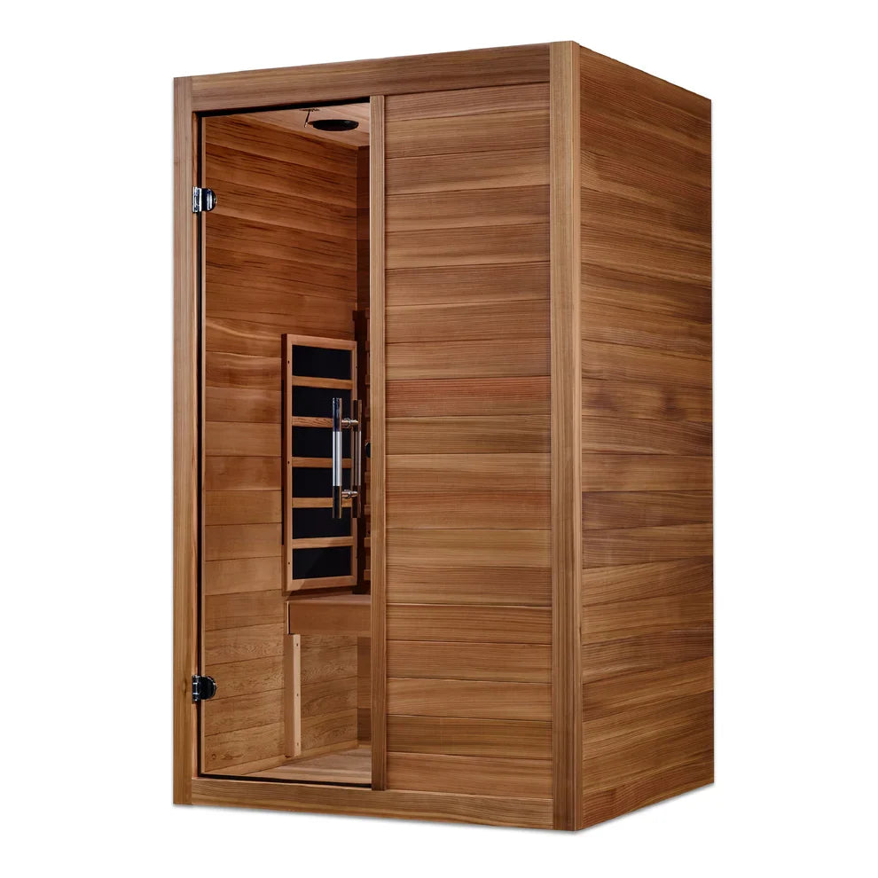 Maxxus S-Line 2-Person Full Spectrum Near Zero EMF Indoor Infrared Sauna + Red Light Therapy | MX-S206-01-FS-PC