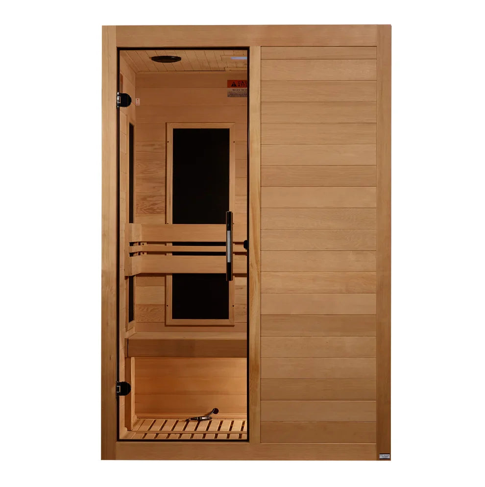 Maxxus S-Line 2-Person Ultra Low EMF FAR Indoor Infrared Sauna + Red Light Therapy | MX-S206-01 ELITE