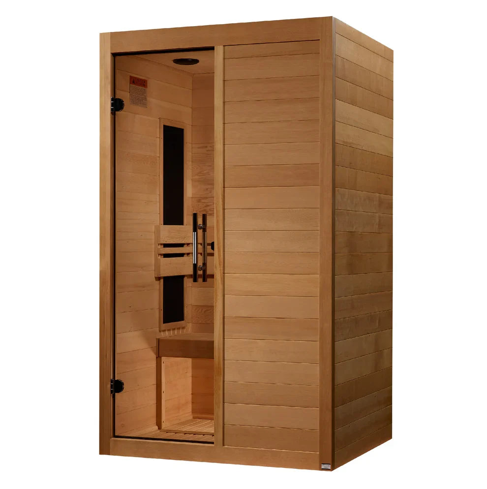 Maxxus S-Line 2-Person Low EMF FAR Indoor Infrared Sauna + Red Light Therapy | MX-S206-01